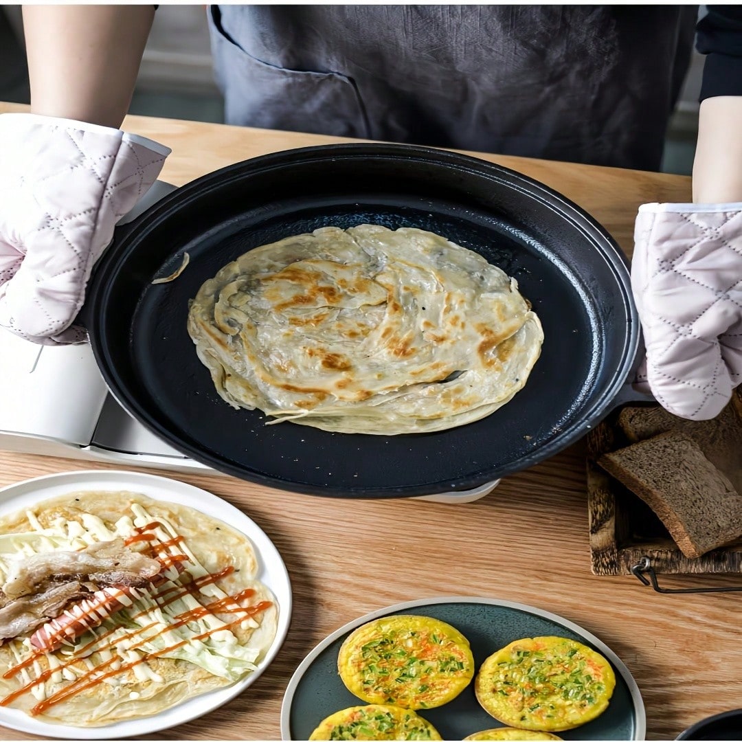 Cast Iron Skillet - Çift Saplı Dökme Demir Tava Seti,