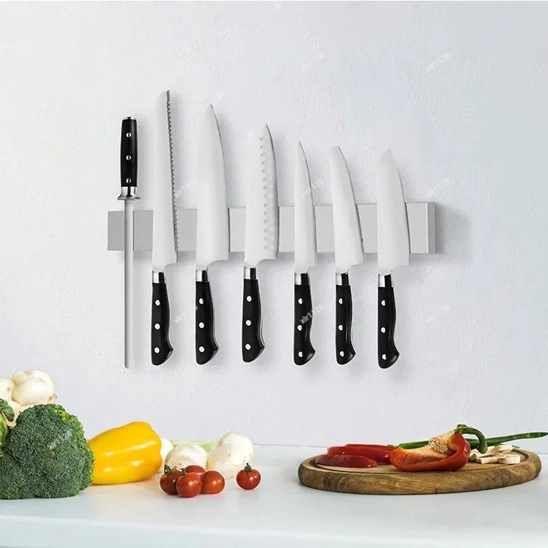 Magnetic Knife Strip - Duvara Monte Edilen Manyetik Bıçak Tutucu