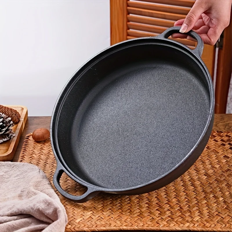 Cast Iron Skillet - 1 adet dökme demir tava, yapışmaz