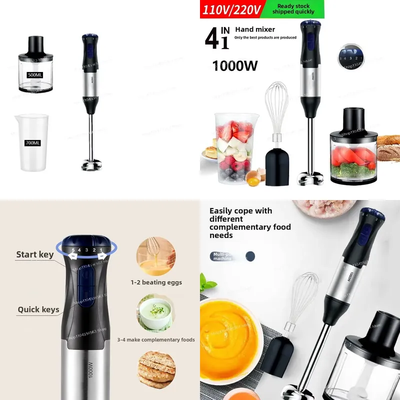 Immersion Blender Stick - 110V 1000W El Tipi Daldırma Blender,