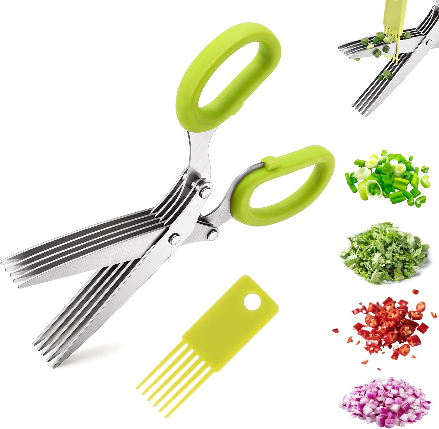 Herb Scissors 5 Blade - 2027 Yeni Bitki Makası, 5 Kalınlaştırılmış