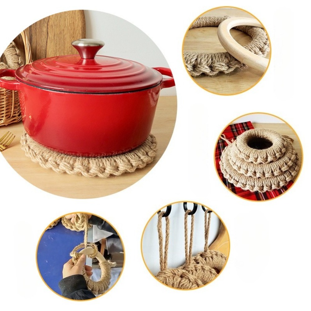 2 adet rustik jüt dokuma trive - Cast Iron Skillet incelemesi ve fiyatı