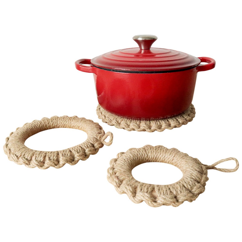 2 adet rustik jüt dokuma trive - Cast Iron Skillet incelemesi ve fiyatı