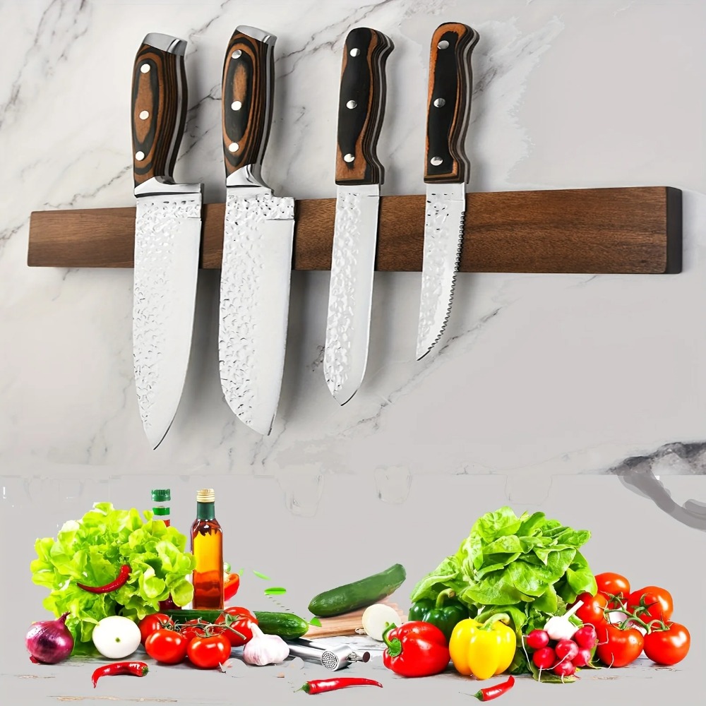 Ceviz Ağacı Bıçak Tutucu - 16  - Magnetic Knife Strip incelemesi ve fiyatı