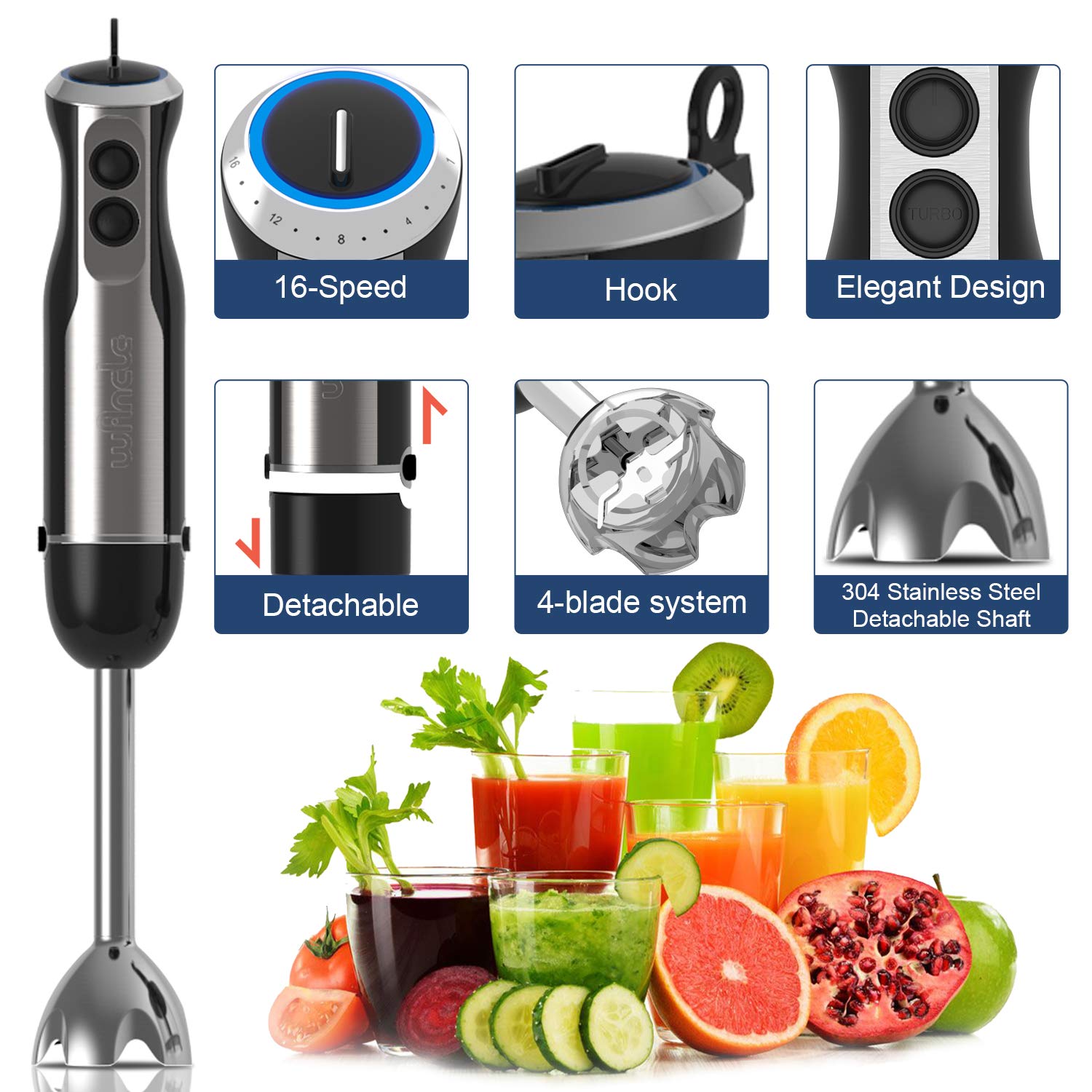 Wancle 1000W daldırma el blend - Immersion Blender Stick incelemesi ve fiyatı