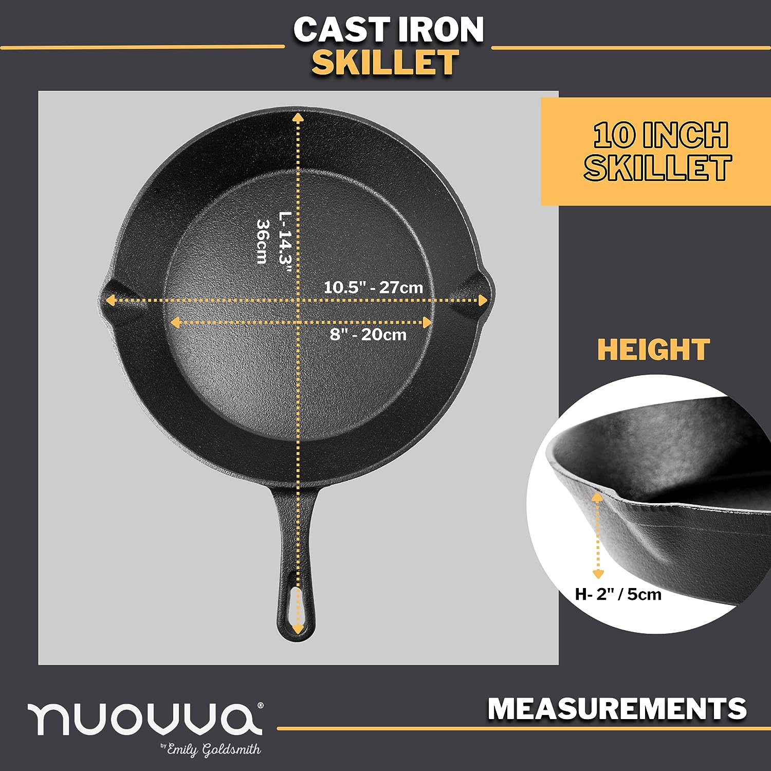 10 inç Önceden Yağlanmış Dökme - Cast Iron Skillet incelemesi ve fiyatı