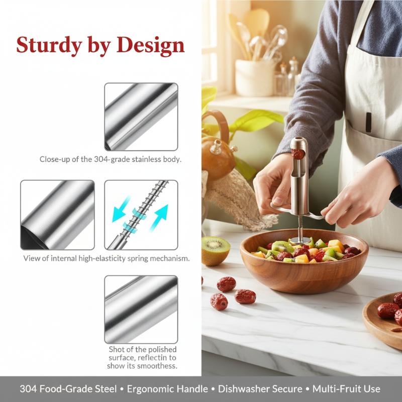 1 adet kiraz zeytin çekirdeği  - Cherry Pitter Tool incelemesi ve fiyatı